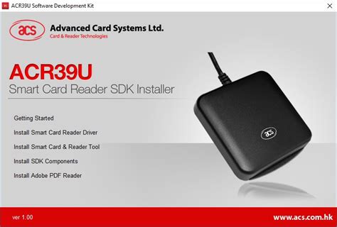 acs smart card and reader tool|acr39u u1 software download.